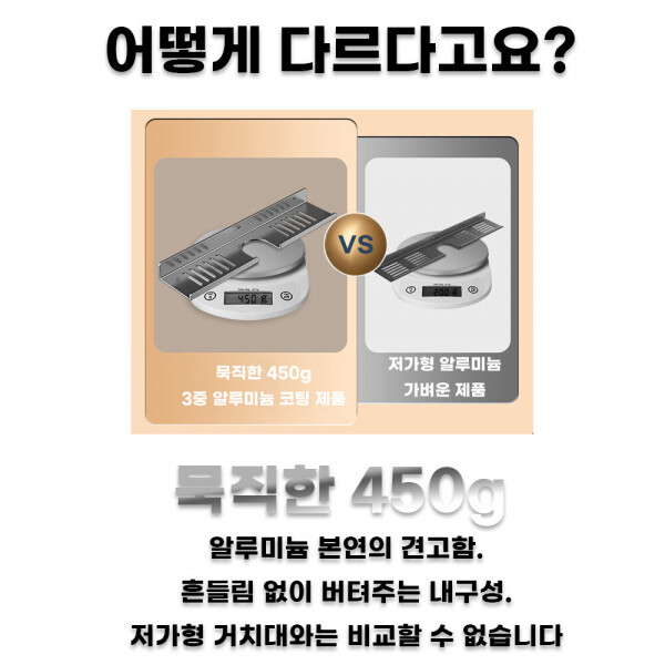 동네커뮤니케이션,에버킨 4중 알루미늄 무타공 붙이는 세면대 선반